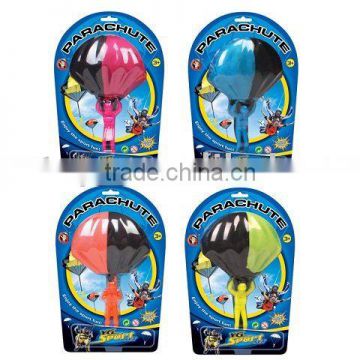 Parachute man with doll promotion toy kids toy blister card package