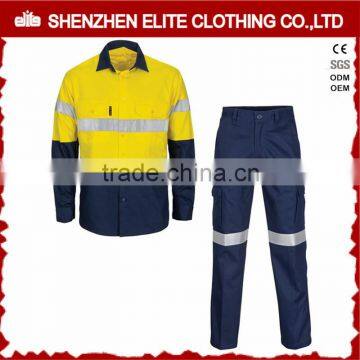 professional yellow mechanic work clothes reflective