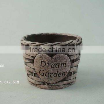 Elegant Light Blue Cement Decorative Candle Jars With Copper Lid Match Wedding Ornament