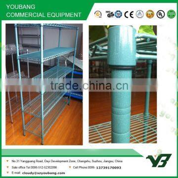 2015 hot sell NSF 300 lb 48x24 inch 5 layer amercian market green epoxy wire storage rack (YB-WS022)