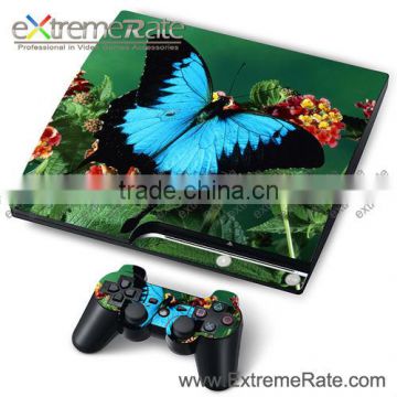 Popular Butterfly SKIN STICKER For PS3 Slim Console Controller With Factory Price