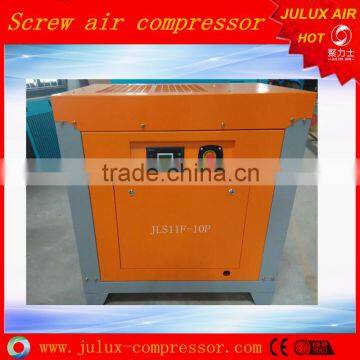 1.51m3/min 10 bar AC power electric motor oil less 11kw 15hp factory supply rotary screw air compressor