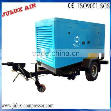 With ce certificate 75kw 100hp super silent type potable air compressor