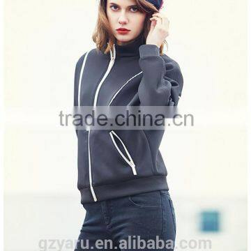 Latest Design Western Fahsionable Ladies Short Coat Custom Baseball Jersey for Women Korean Style Casual Jackets for Teen Girls photo-2