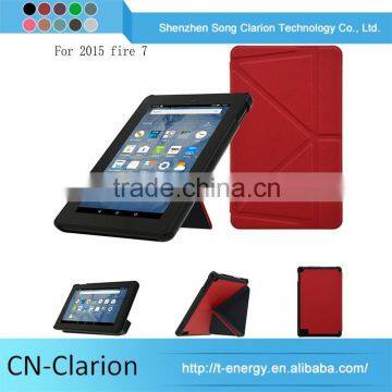 Wholesale Quality-Assured Universal Leather Cue Case Tablet Pc Case for fire 7 origami case