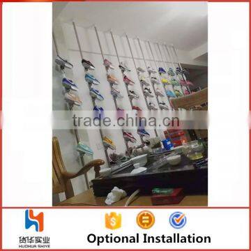 Huohua Multi-function Easy Assembly Shoe Store Using Wire Shoe Rack photo-6