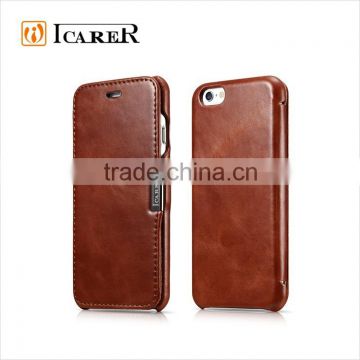 ICARER Genuine Leather Wallet Case for iPhone 6 / 6s /6 plus Flip Cover Vintage Series