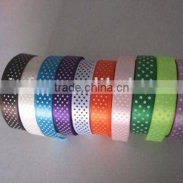 Printed satin ribbon