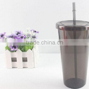 Designer Crazy Selling 24OZ Singel wall plastic wine cup with lid in mugs