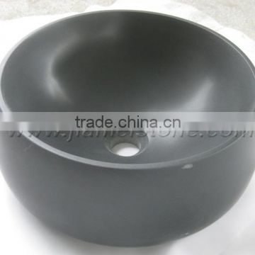 SKY-B031 round_basalt_sink_honed