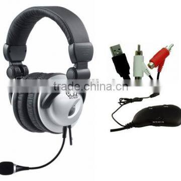 Univeral Amplifer Stereo Video game headset for Xbox one PS4 xbox360 Wii PC PS4 headphone