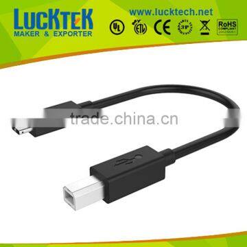 Reversible Design type c usb cable, 3.1 type c to USB 2.0 B Male