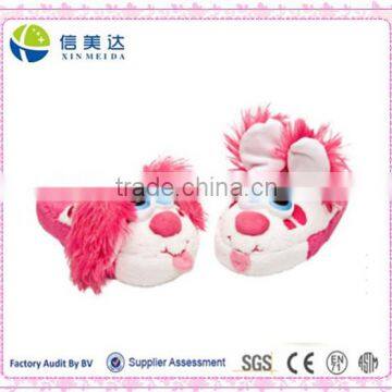 Cute and Perky Pink Puppy plush Slipper for 2015