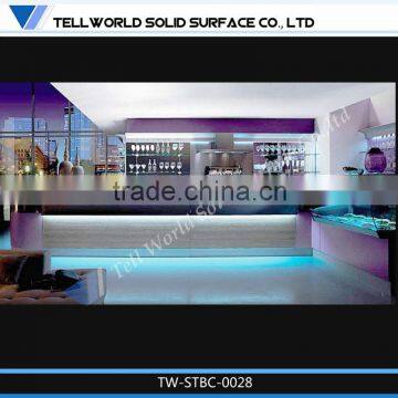 2014 Modern high quality restaurant bar counter led light high glowing