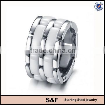 Brand Men Ring Ceramic Ring Made With Ceramic & Stainless Steel