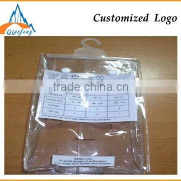 plastic zipper bags hook garment poly Bag clear plastic garment bags                        
                                                Quality Choice