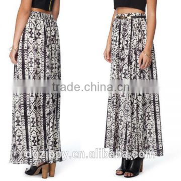 Blackbirds Aztec womens maxi skirt