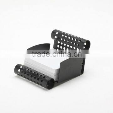 B82496 hot sale factory supply office desk accessories mesh punching notepad holder metal message holder