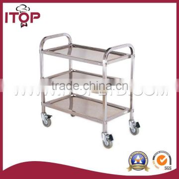 Stainless Steel Three-layers Dinning Cart (square tube)