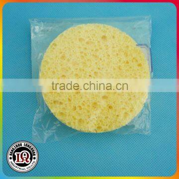 Round Wood Cotton Pulp Powder Cleaning Puff