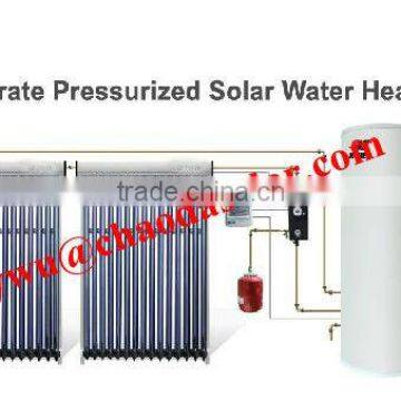 natural circulation split pressurized solar water heater