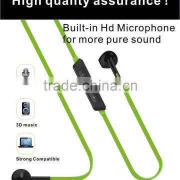 New design wireless stereo sports bluetooth earphone for smart phone bluetooth headphone