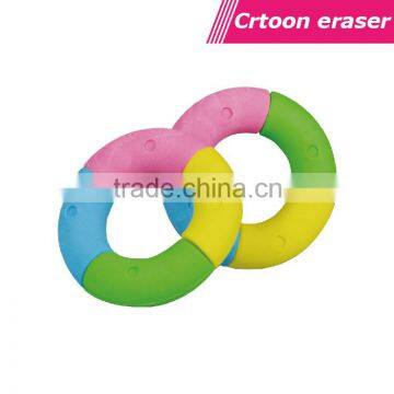 Colorful mini swim ring shaped mini pencils eraser