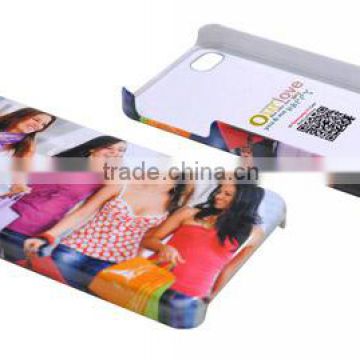 3D sublimation hard plastic phone case customized printable phone cover for iphone 4/4s