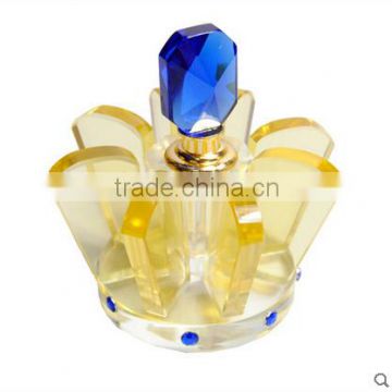 High Quality Crystal Crown Perfume Bottle For Home Decoration