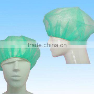 New green hot sale big round non-woven surgical medical cap