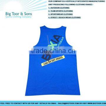 Sublimated custom running singlet, running sleaveless shirt, running vest