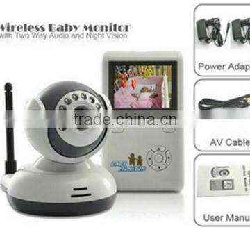 2016 New Best Price Two Ways Speaker Nanny Cameras Night Vision 2.4 GHz Wireless Infant Monitor Video 2.4" LCD Baby Monitor