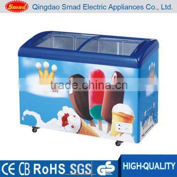 Mini Glass Door Lid Ice Cream Chest Freezer,mini Freezer Showcase photo-3