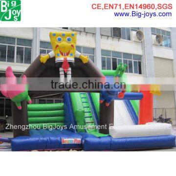 Indoor and outdoor spongebob inflatable bounce house