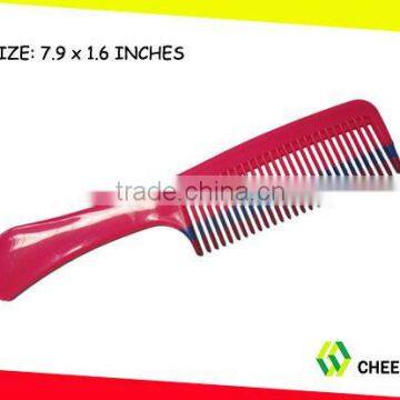 Plastic hair brush comb