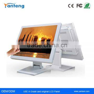 17inch all in one touchscreen pc white with Five wire resistive touchscreen