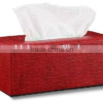 hot sale leather fancy tissue box PU cheap napkin box