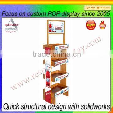 ODM & OEM Food Accessory Products Wood Display Shelves for Supermarket Promotion photo-5