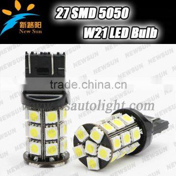 DC 12-14V W21-5W LED Bulbs 5050 27SMD 7443 Reverse Backup Light Canbus T20 Auto Bulbs Car Light Replacement