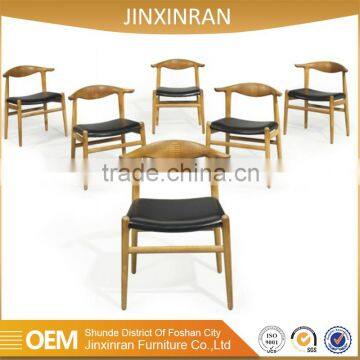 Metal frame restaurant wood wishbone chair