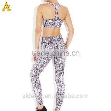 Nylon spandex Sublimation printing wholesale custom capri leggings