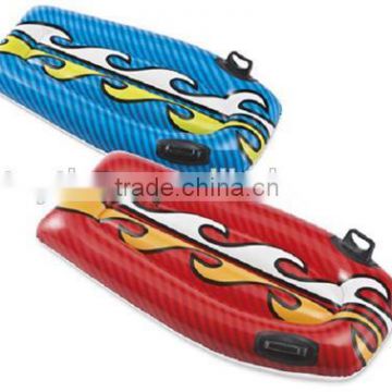 customised pvc inflatable surfboard paddle for adult, inflatable kickboard water sports, beach air mattress float lounger