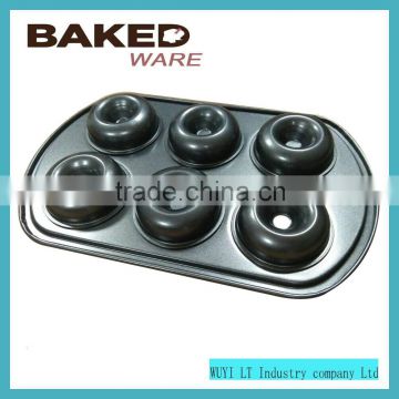 online shopping round shape 100% food grade 6 cavity donut pan