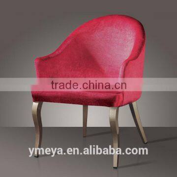 2014 nice metal legs wing sofa chair YM8069