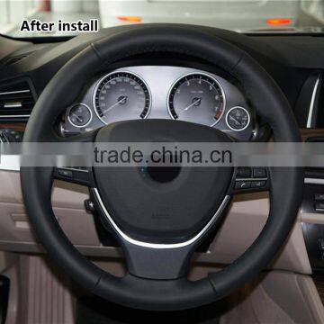 Car Interior Decoration Plastic Chrome Steering Wheel Cover Trim for Bmw photo-5