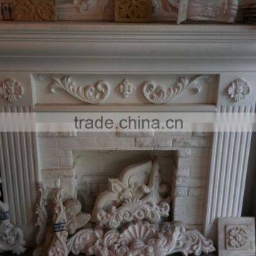 Artificial plaster fireplace mantel on sale