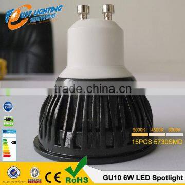 Gu10 Led Spotlight 6w 500lm 15smd 5730smd Led Spotlighting photo-3