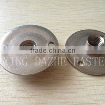 stainless steel tee nuts with 2 holes