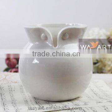 Ceramic Owl Shaped Vase Owl Figurine Vase Animal Shaped Vase photo-2