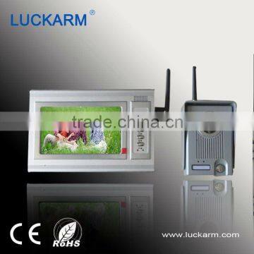 Wireless video door phone with colour and SD memory Card